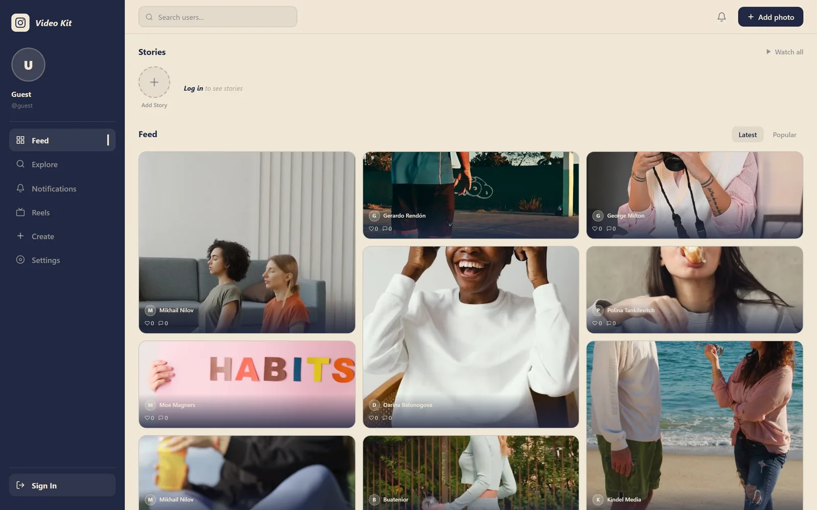 Screenshot of Reels & Stories – Short Video Platform